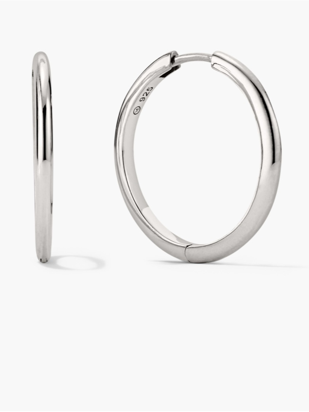 Mejuri // Large Tube Hoops (25mm) 925 Sterling Silver